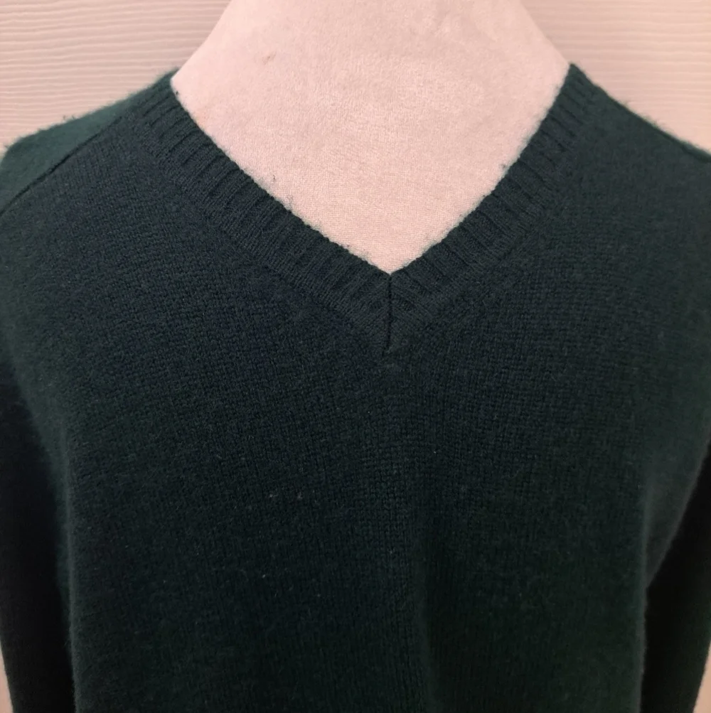 Vintage J. Ashford 100% Cashmere V Neck Sweater Size M